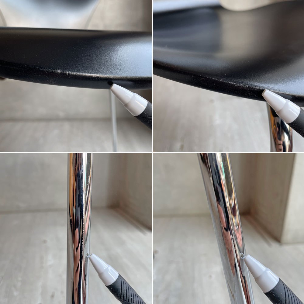 フリッツハンセン Fritz Hansen 3107 セブンチェア ラッカー ブラック リペイント済み アルネ・ヤコブセン デンマーク 北欧家具 ♪