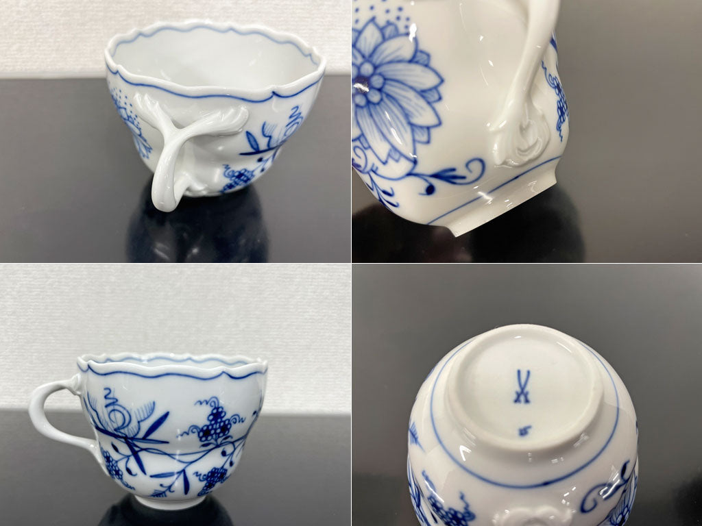 マイセン Meissen ブルーオニオン Blue Onion カップ&ソーサー C&S 美品 〓