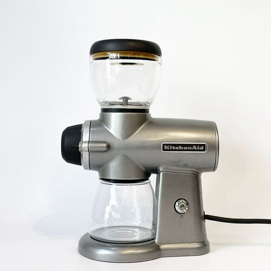 キッチンエイド KitchenAid コーヒーグラインダー コーヒーミル KCG0702CU 電動 シルバー 15段階粒度調節 ★