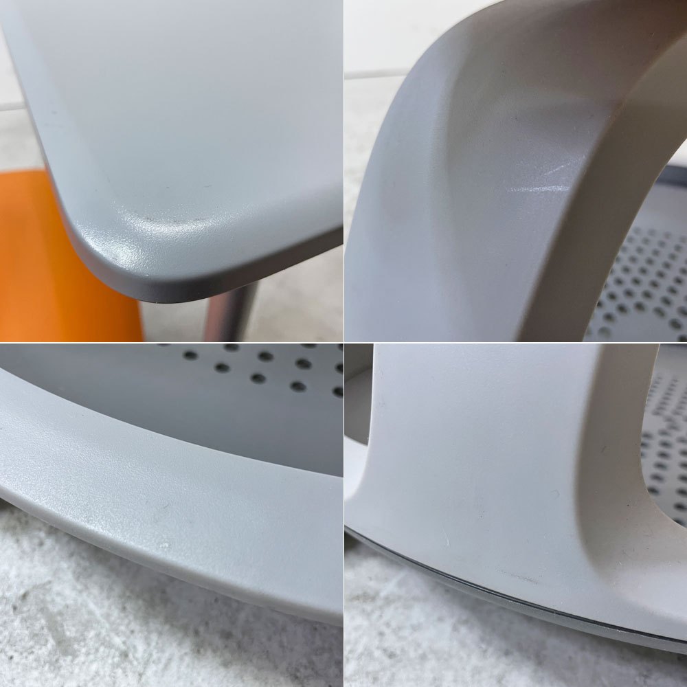スチールケース Steelcase ノード node ミーティングチェア オフィスチェア シトロン 可動式サイドテーブル&キャスター付き ●