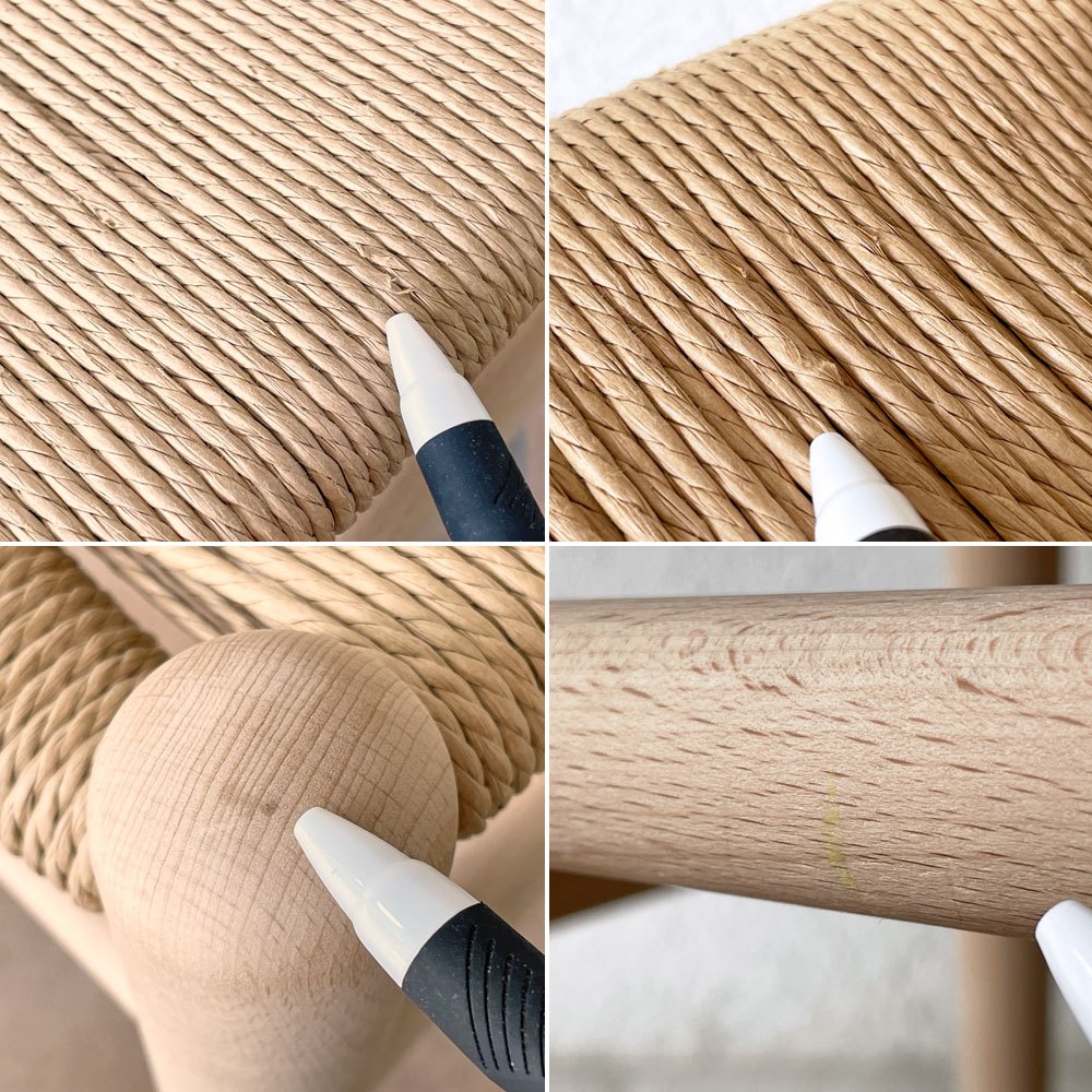カールハンセン&サン Carl Hansen&Son Yチェア CH24 ハンス J. ウェグナー ビーチ材 ソープフィニッシュ クッション付き タンバリン生地 合計定価 ¥126,500- 美品 ◇