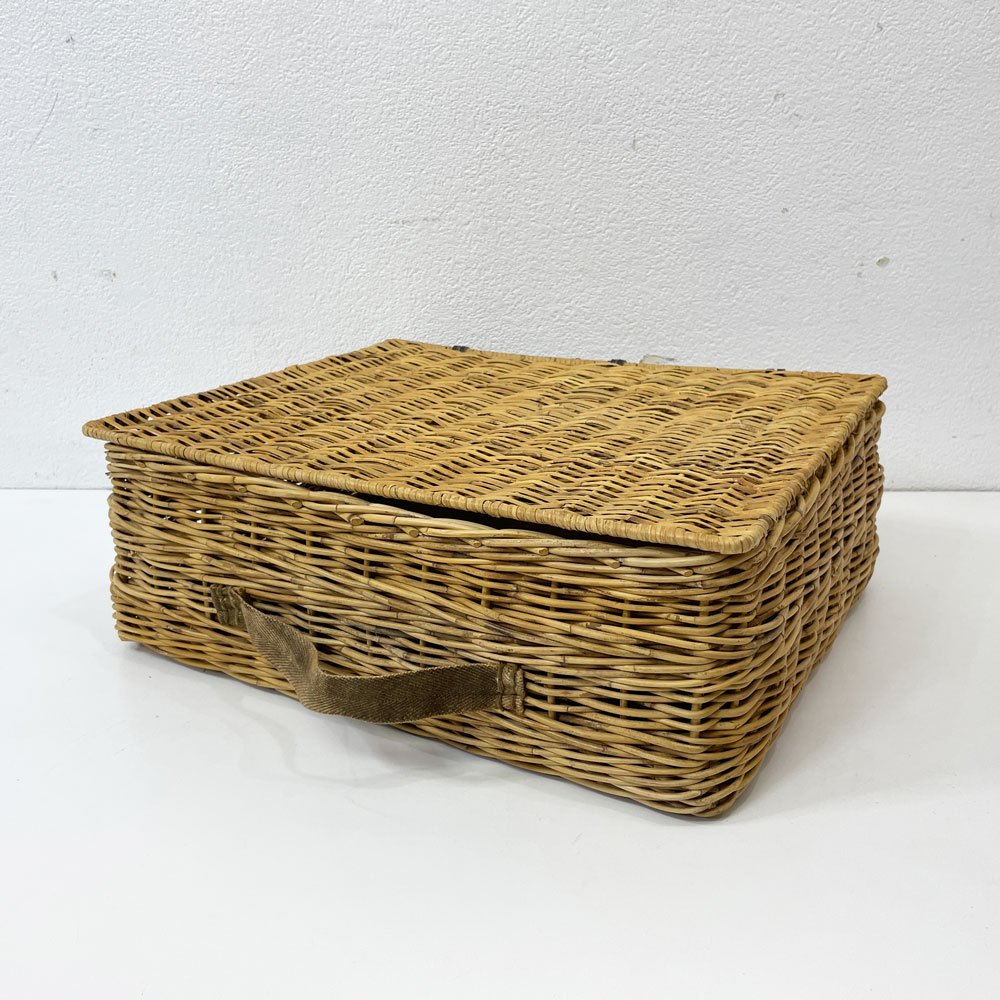 TRUCK FURNITURE ラタンボックス バスケット フタ付インテリア小物