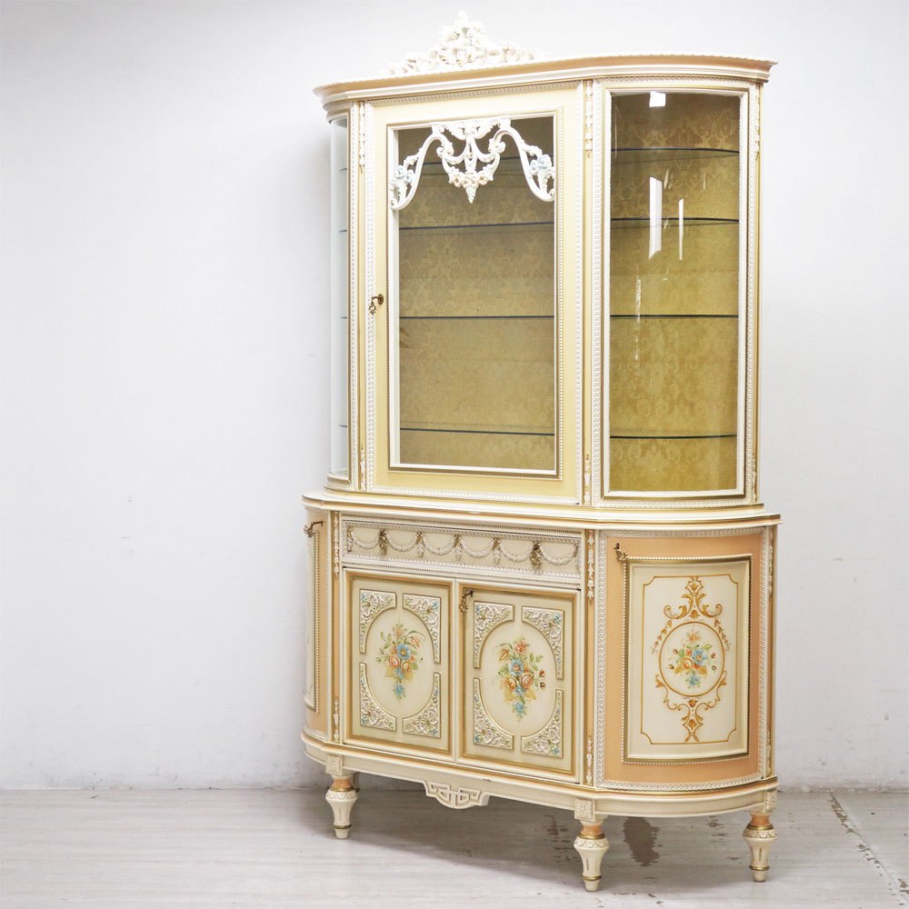 ノバパルク NOVAPLAK ロココ様式 ガラスキュリオケース 飾り棚