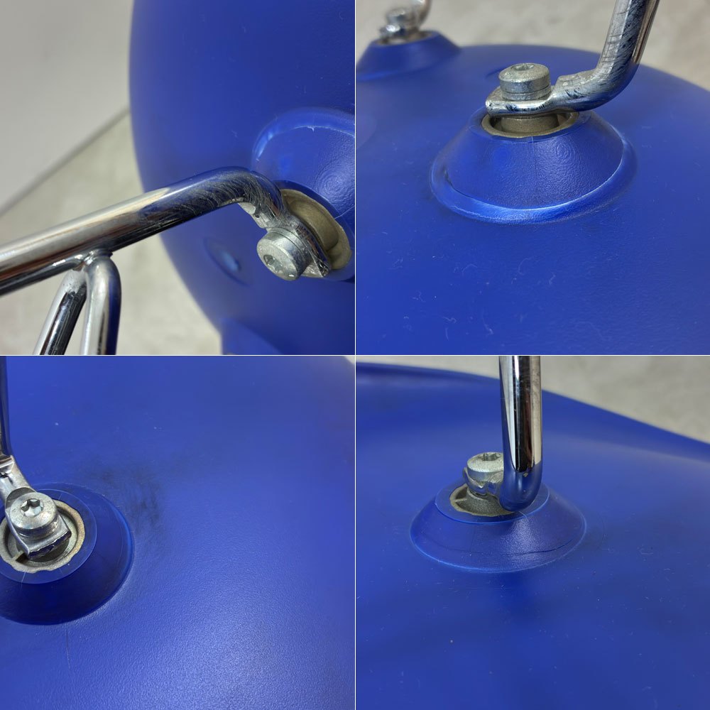 ヴィトラ Vitra サイドシェルチェア エッフェルベース ポリプロピレン製 ブルー 2001年製 C&R イームズ ミッドセンチュリーデザイン ●