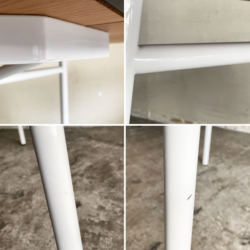 イデー IDEE マタン MATIN ダイニングテーブル オーク無垢材 スチールレッグ ナチュラル W90cm 澁谷一星 ナチュラルデザイン ■