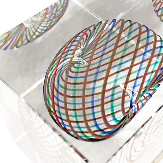 ヌータヤルヴィ Nuutajarvi イッタラ iittala アニュアルキューブ Annual Cube 1994 オイバ・トイッカ 585/2000 北欧雑貨 ビンテージ 希少 ■