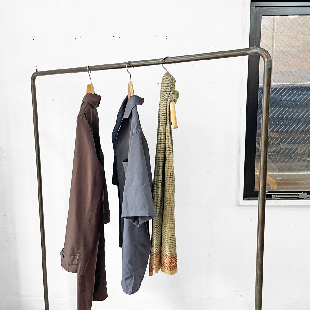ダブルスタンダード W STANDARD ハンガーラック Hanger Rack HR-06 スチールパイプ 棚板なし W120cm 店舗什器 工業系 インダストリアル 参考価格¥27,280- ★