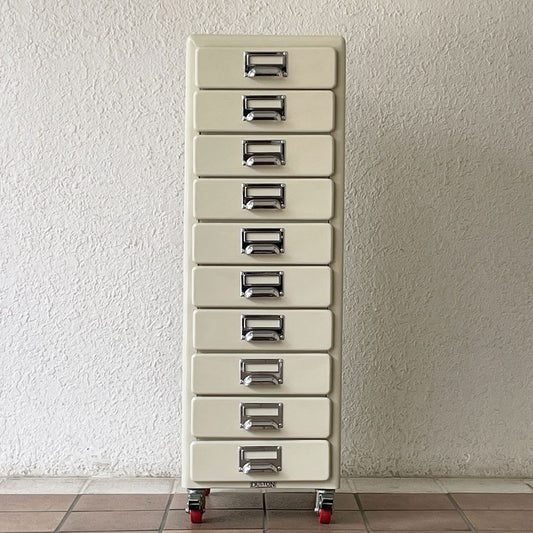 ダルトン DULTON 10 ドロワーズチェスト Drawers Chest with Castor キャビネット アイボリー キャスター付き 廃番 ◇