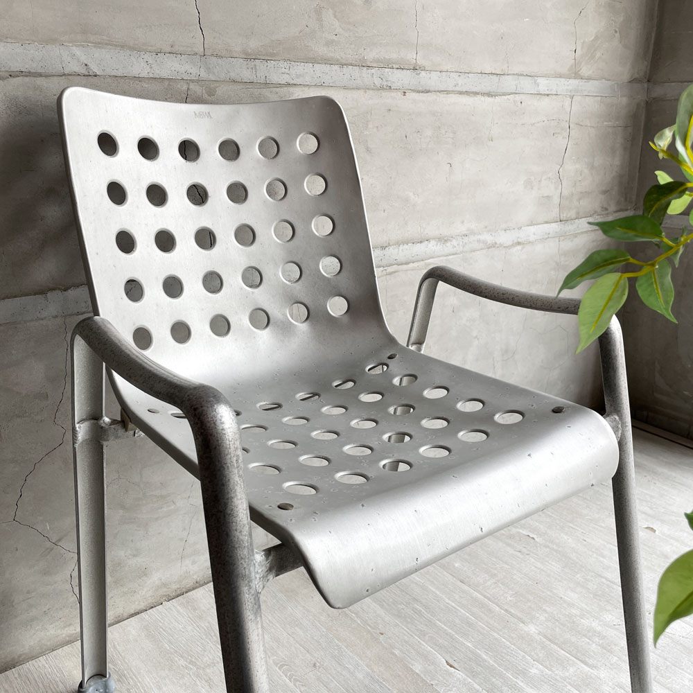 MEWA ビンテージ Vintage ランディチェア Landi Chair アルミニウム スタッキングチェア ガーデンチェア ダイニングチェア ハンス・コレー Hans Coray スイス 希少♪