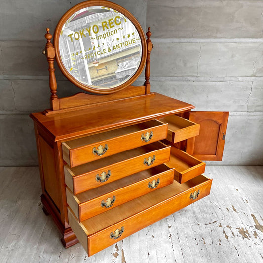 横浜ダニエル Daniel S-403 チェストドレッサー 4段 樺桜材 アーリーアメリカン クラシカルデザイン 参考定価約51万円♪