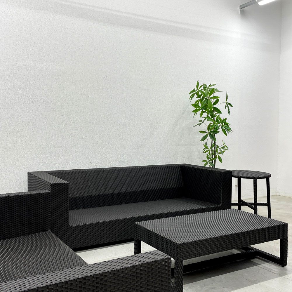 ワイスワイス WISE WISE ミロ MIRO SV-401 コーヒーテーブル W110cm ミロテックス プラスチックコード 屋外使用可能 未使用保管品 定価73,500円 〓
