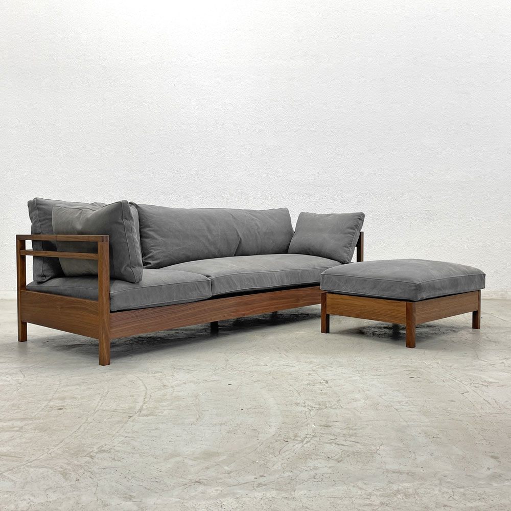 広松木工 RIPOSO リポーゾ 196 ウォールナット 3人掛けソファ 51万