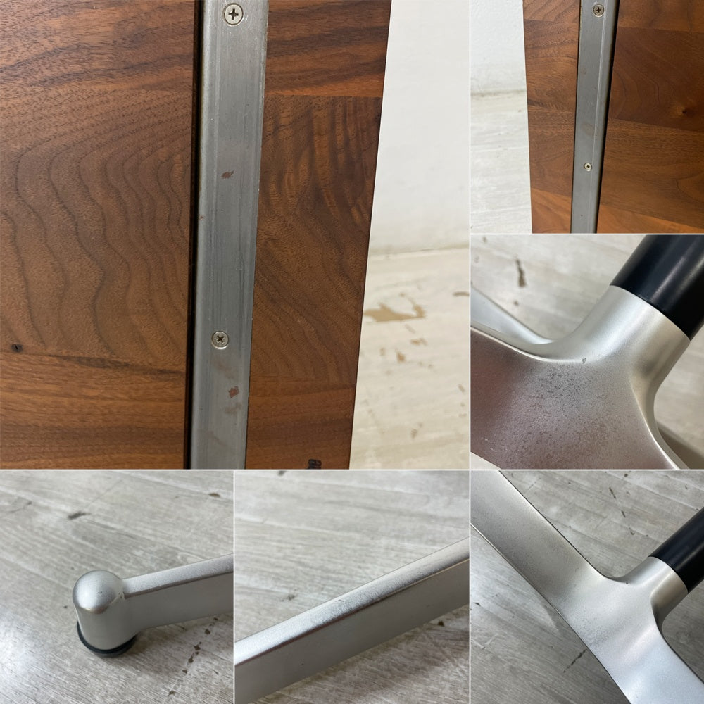 グリニッチ greeniche カフェテーブル Cafe Table 800×600×610 ウォールナット無垢材 Xレッグ ●