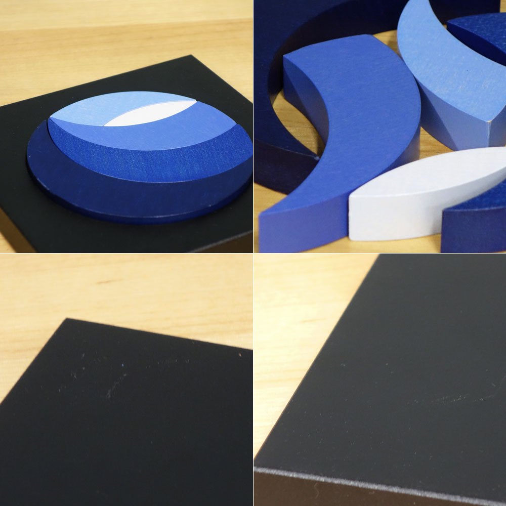 ネフ naef ルナ LUNA ブルー Francesco Tucci 木製玩具 知育玩具 おもちゃ オブジェ スイス 廃番品 ◎