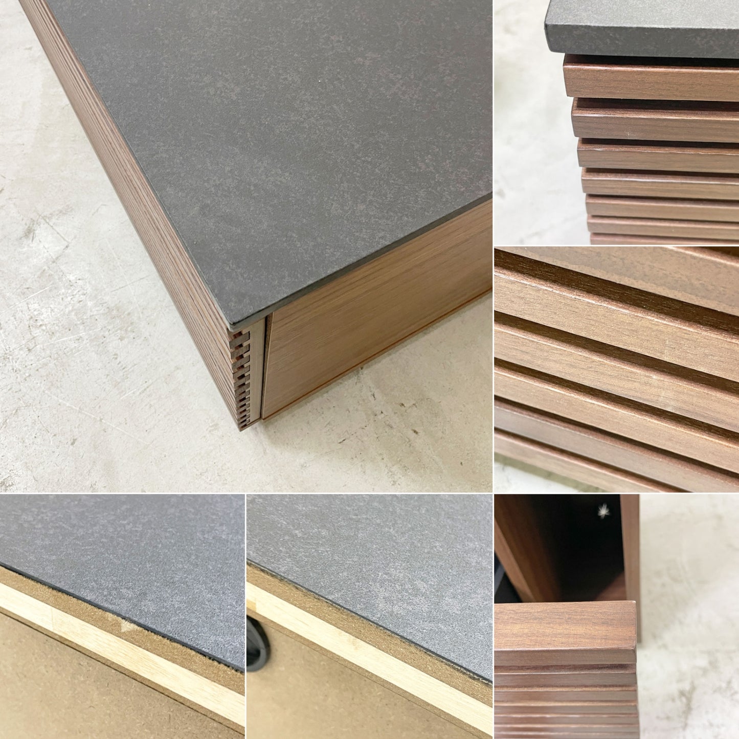 関家具 ジェネシス JENESYS テレビボード ウォールナット TVボード AVボード 2ドロワー W180cm 定価¥86,750- ●