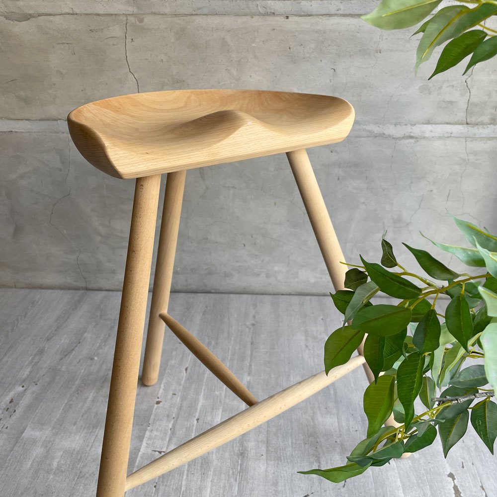 ワーナー Werner シューメーカーチェア Shoemaker Chair NO.69 スツール ビーチ材 ラーズ・ワーナー デンマーク 北欧家具 定価 ¥46,750- ♪