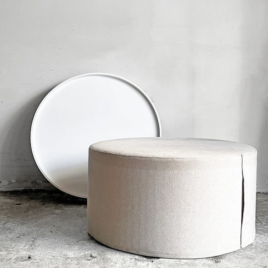 ソフトライン SOFTLINE ドラムス プフ DRUMS POUF トレイ付き サイドテーブル スツール 幅60cm ACTUS取扱い デンマーク ■