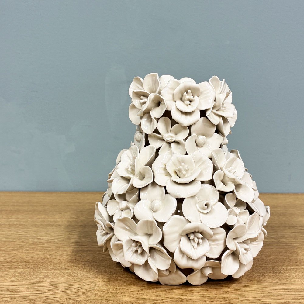 デスボッズ Despots Vase deco with flowers ホワイト 花瓶 陶器