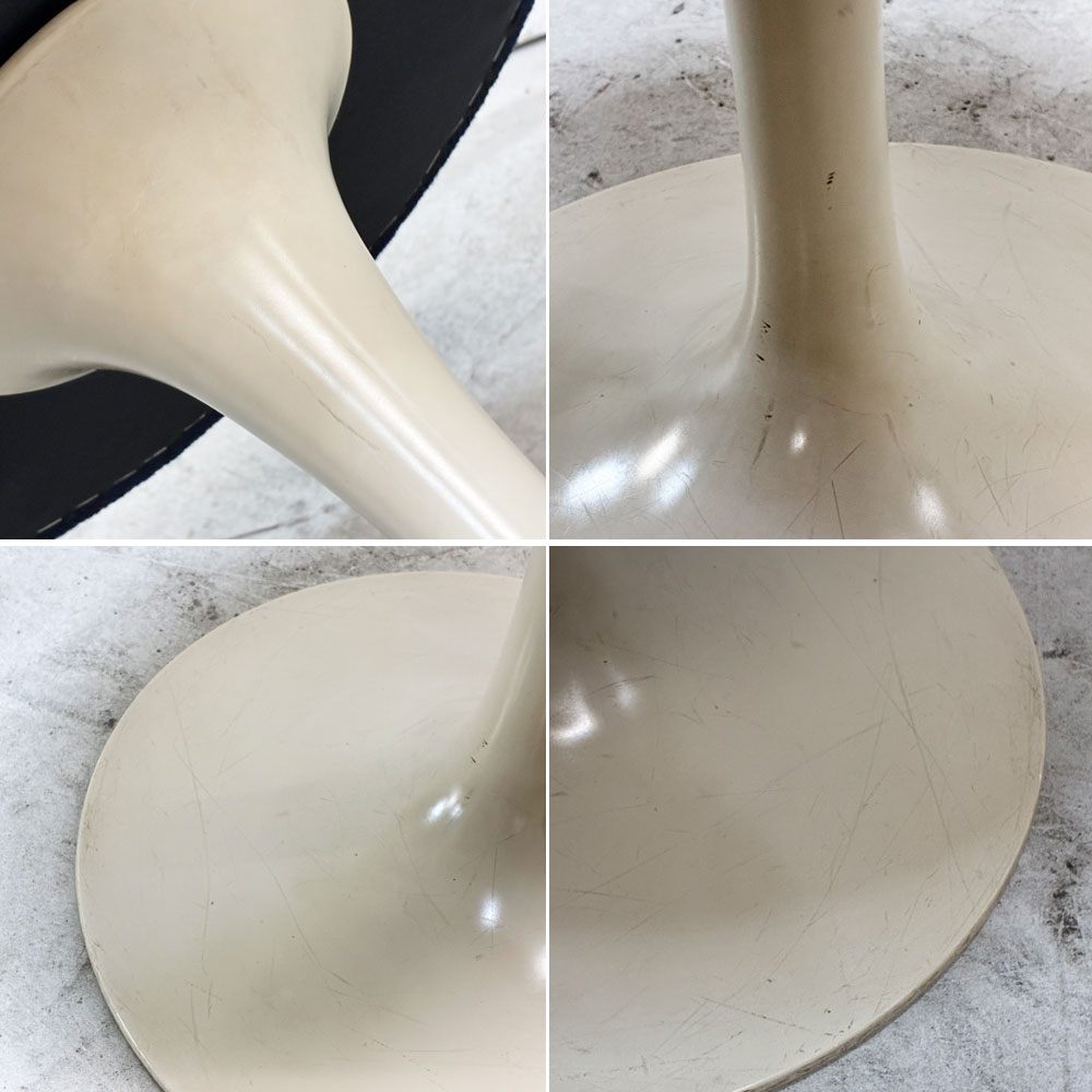 ノル ノール Knoll ビンテージ チューリップ スツール 回転式 エーロ・サーリネン Eero Saarinen スペースエイジ ミッドセンチュリー ウレタン・ファブリック交換品 ●