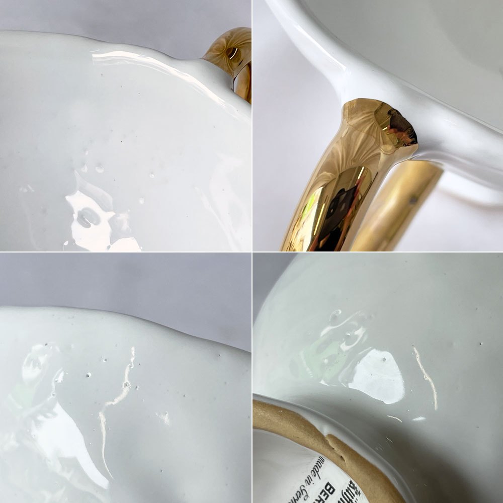 クーンケラミック Kuhn Keramik grande tasse つばめ カフェオレボウル マグカップ フリーカップ 金彩 陶器 ドイツ ◇