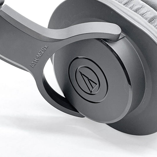 オーディオテクニカ audio-technica ヘッドフォン ATH-N20x ブラック レザーパッド 伸縮アーム ●