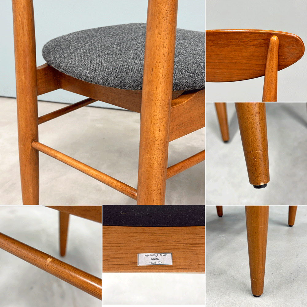 アクメファニチャー ACME Furniture トラッセル TRESTLES CHAIR ダイニングチェア ウォールナット USビンテージスタイル B ◎