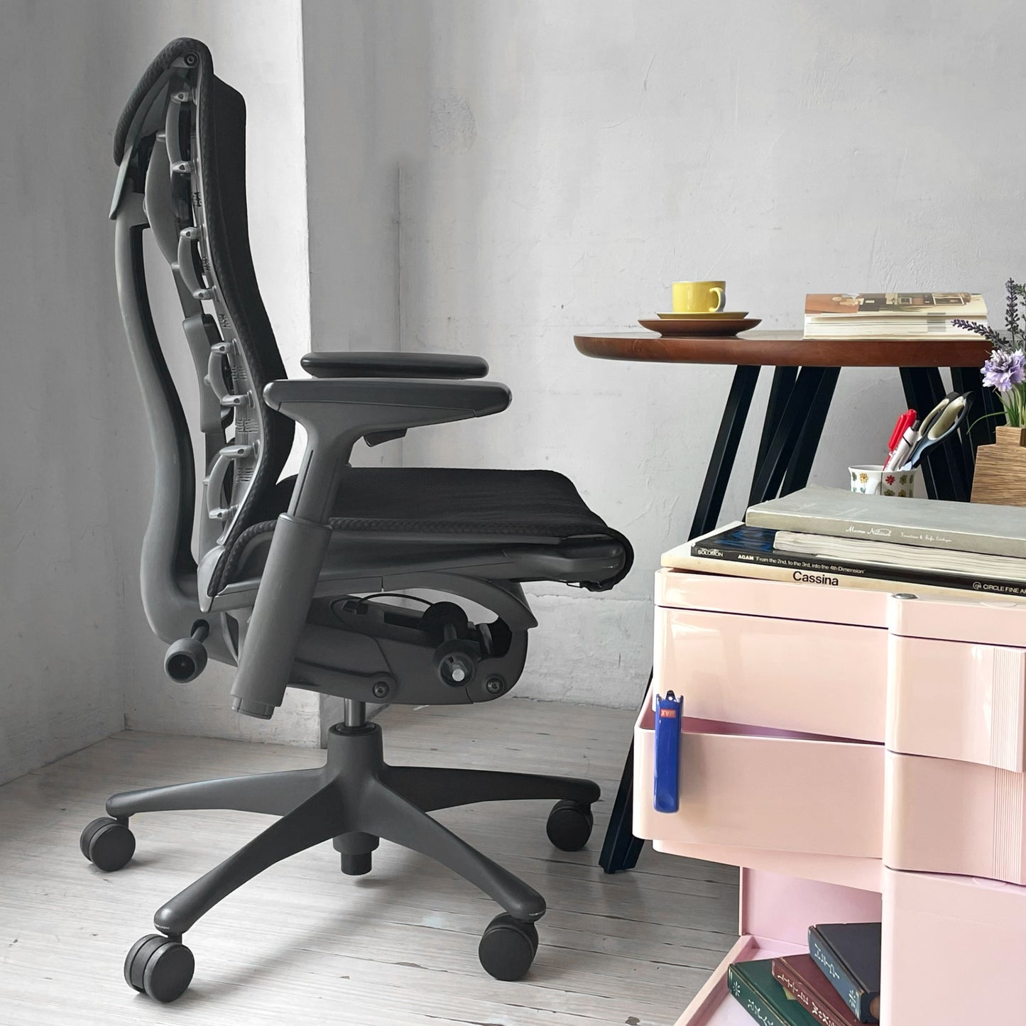 ハーマンミラー Herman Miller エンボディチェア デスクチェア オフィスチェア ジェフ・ウェバー ビル・スタンフ バランス ファブリック ブラック 廃番 参考価格¥284.900- ★
