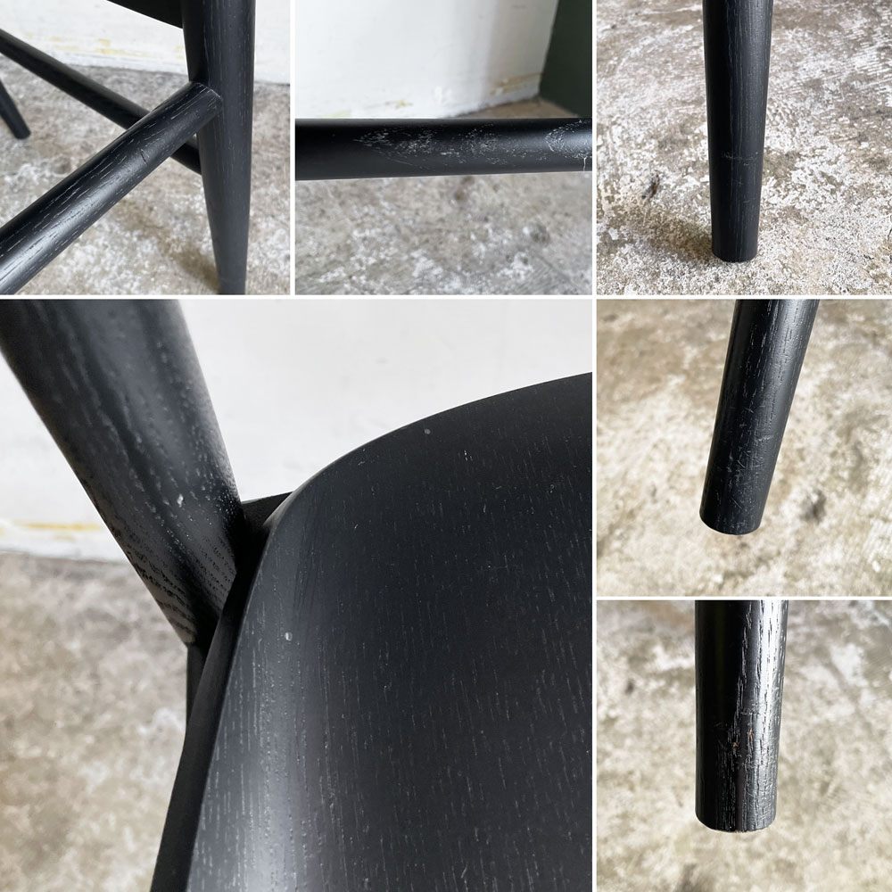 フリッツハンセン Fritz Hansen エヌゼロワン N01 ダイニングチェア アームチェア ブラック オーク無垢材 佐藤オオキ nendo 参考定価¥139,480- ■