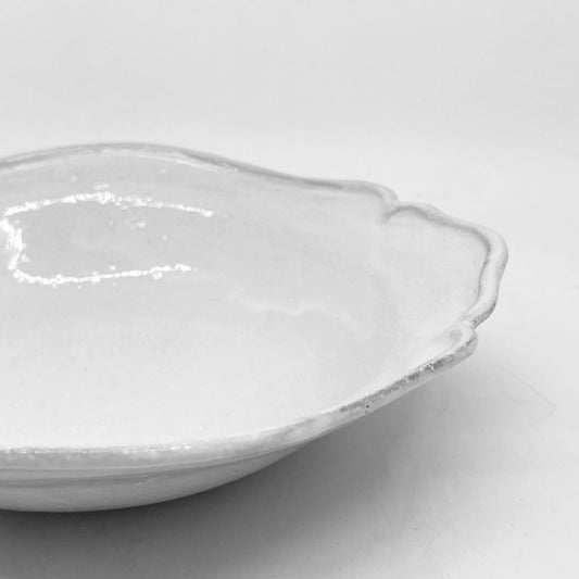 アスティエ・ド・ヴィラット ASTIER de VILLATTE バック Bac ミディアムスーププレート 19cm 陶器 フランス ホワイト A ●