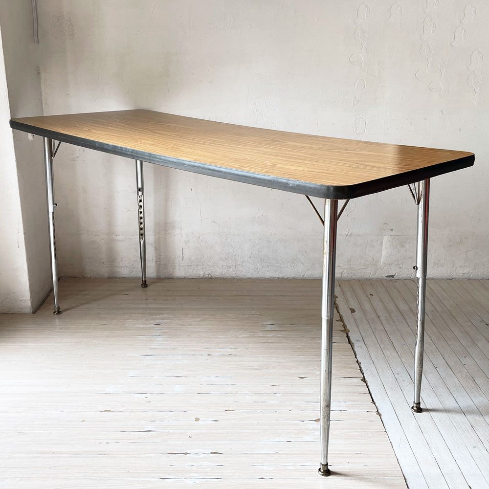 バルコ VIRCO 4000 ダイニングテーブル ワークテーブル オーク材天板