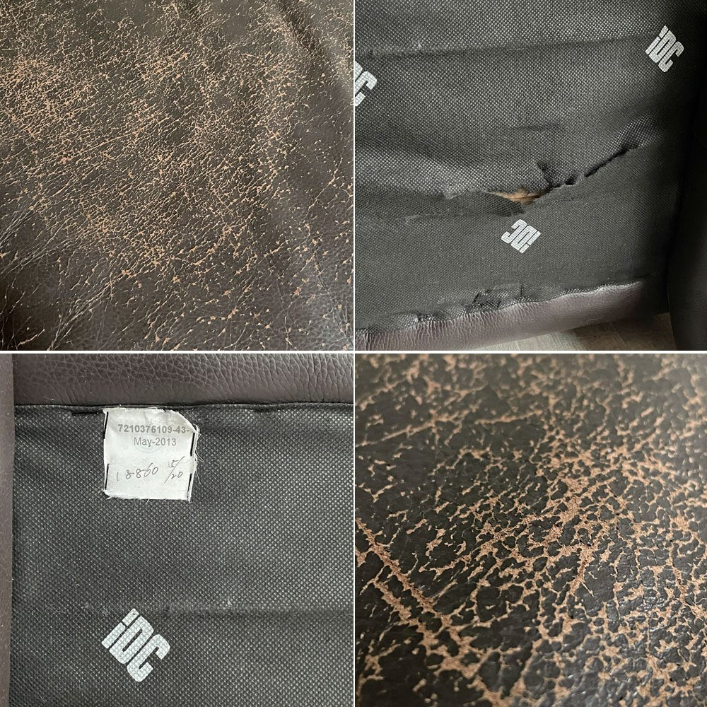 IDC大塚家具 L/S Comfort-03 エルエス コンフォート レザー 総本革 オットマン フットスツール ブラウン レザー ♪