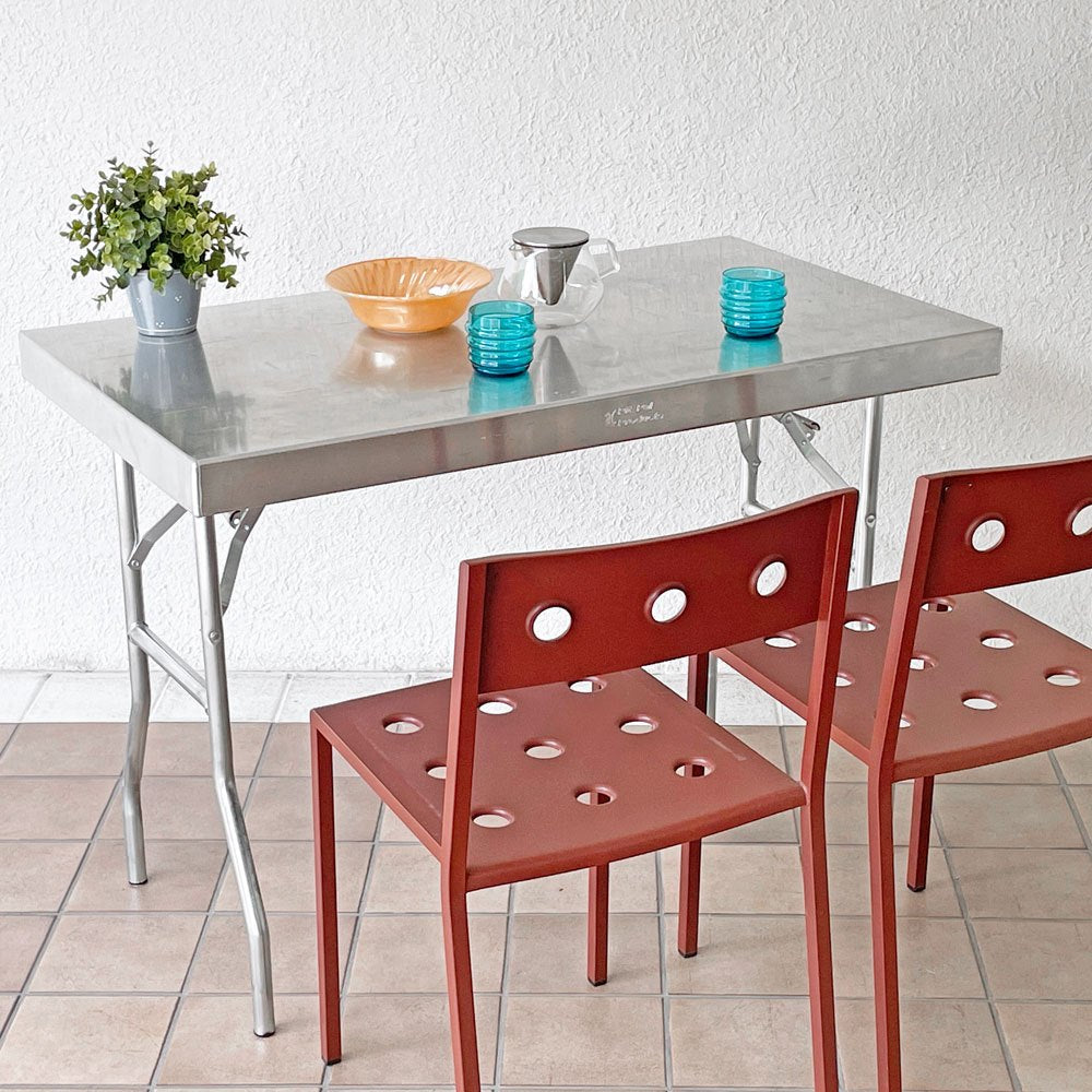 ピットパル PIT PAL アルミ ワークテーブル ALUMINIUM WORK TABLE Sサイズ ワークデスク w106cm インダストリアル パシフィックファニチャーサービス取扱 ◇