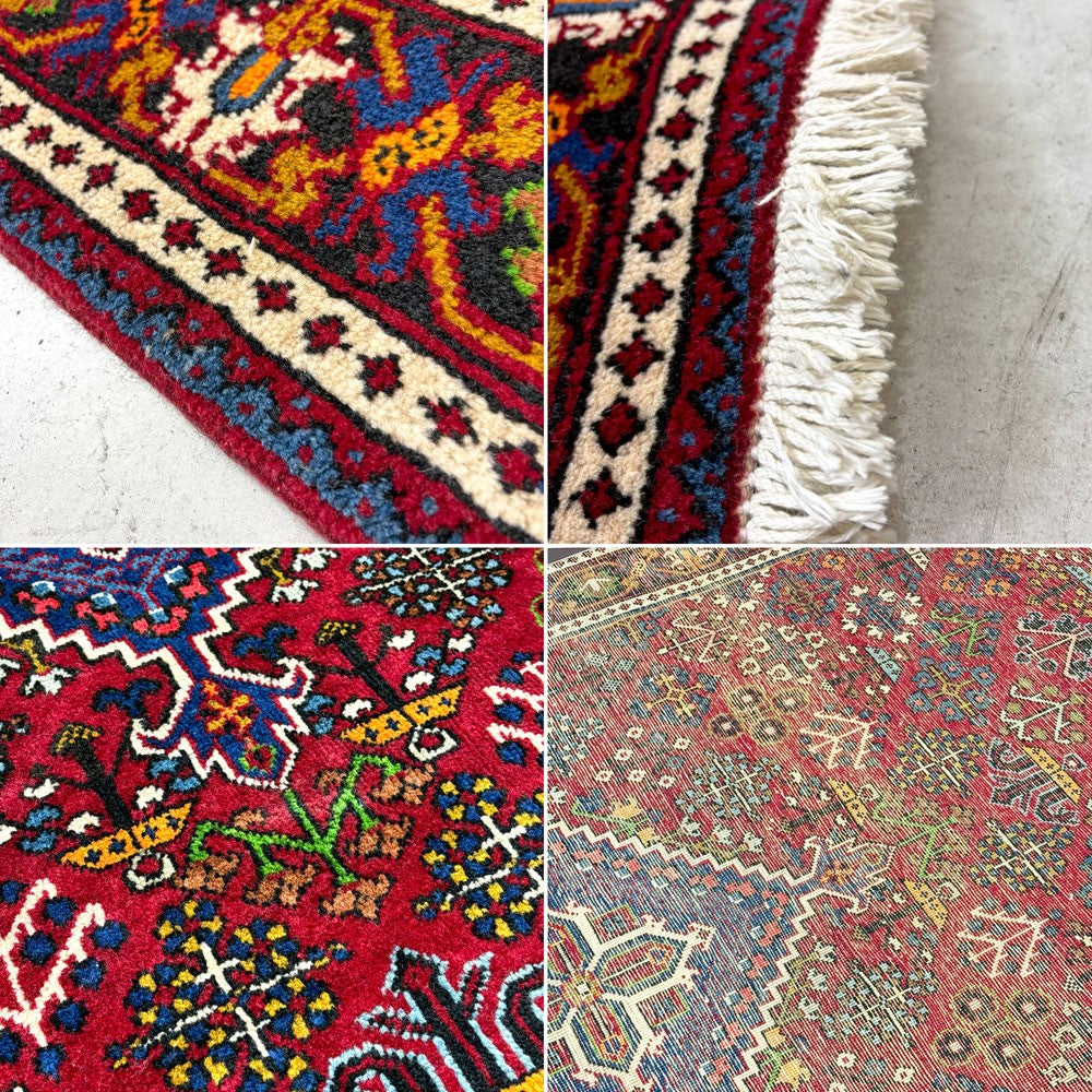 ジョーサガン Joshaqan ジョーシャガン ペルシャ絨毯 ラグ カーペット 絨毯 215×134 cm 草木模様 幾何学模様 手織り イラン ●