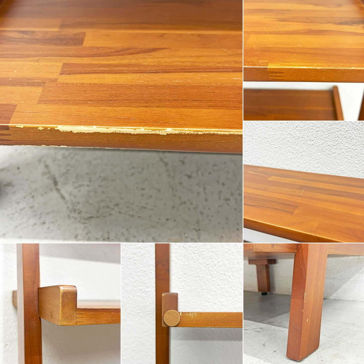 スキャンティーク SCANTEAK Ladder ラダーブックシェルフ オープンシェルフ チーク材 W89cm 〓
