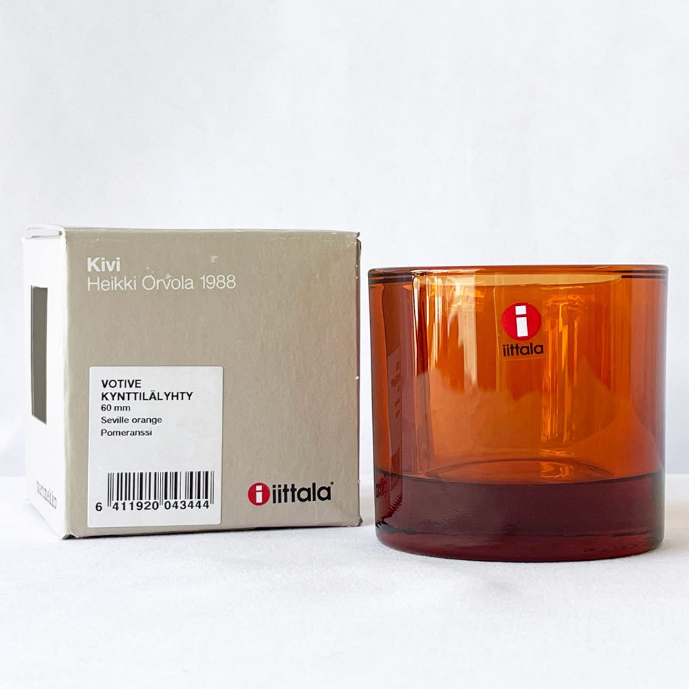イッタラ iittala マリメッコ marimekko キビ kivi キャンドルホルダー セビリアオレンジ 60mm フィンランド 北欧雑貨 ◇