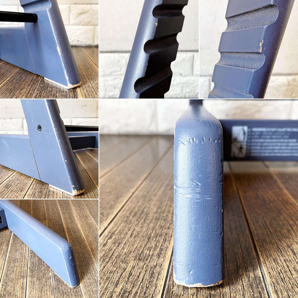 ストッケ STOKKE トリップトラップ TRIPP TRAPP ベビーチェア キッズチェア ネイビー S/N5~ ノルウェー 北欧家具 ◎