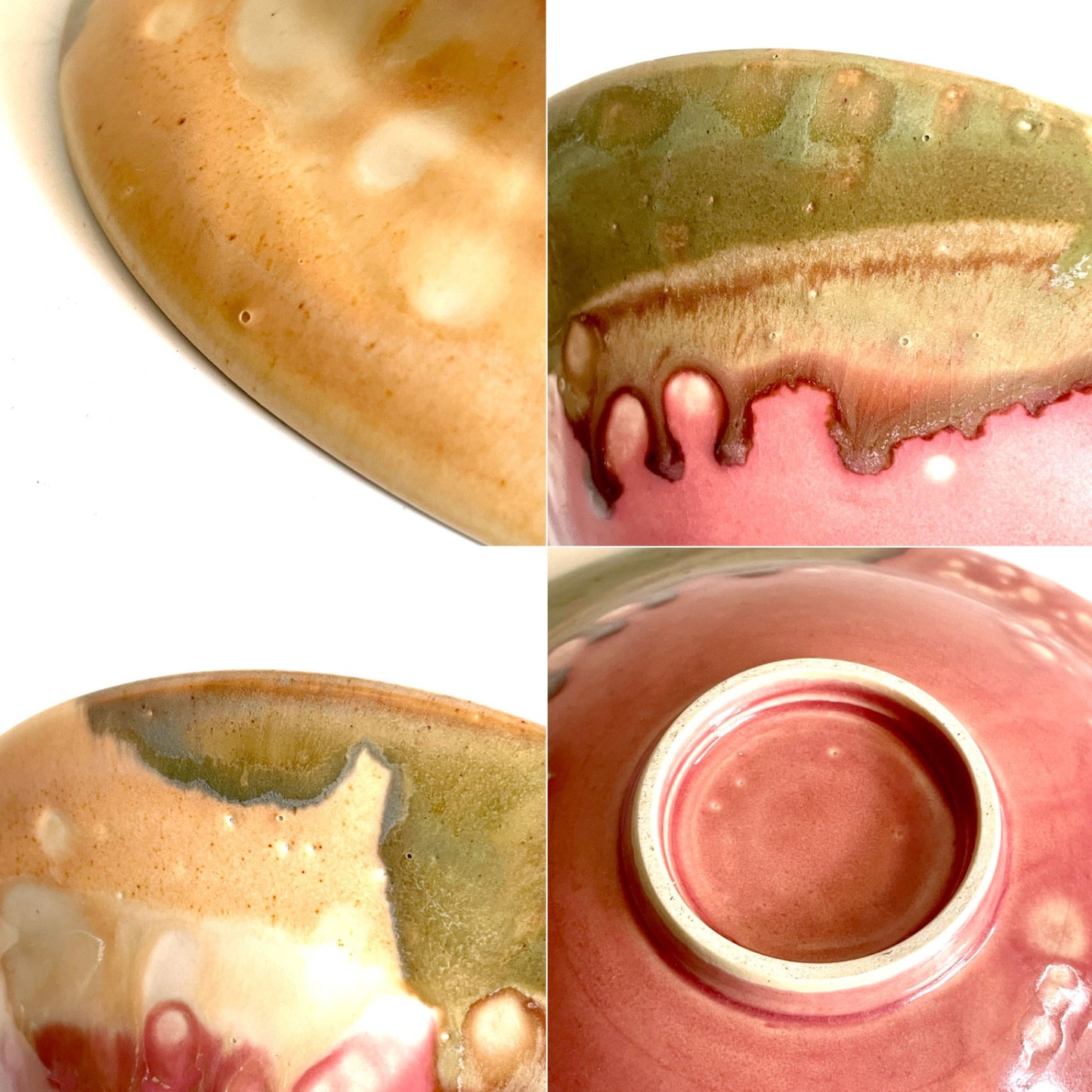 竹村良訓 ボウル 深皿 鉢 陶器 まだら 釉薬 Φ19㎝ 現代作家 ■