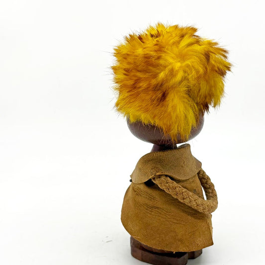 ノギンス NOGGINS バイキング ドール 棒 中 木製人形 オブジェ 北欧 民芸 ビンテージ D ●