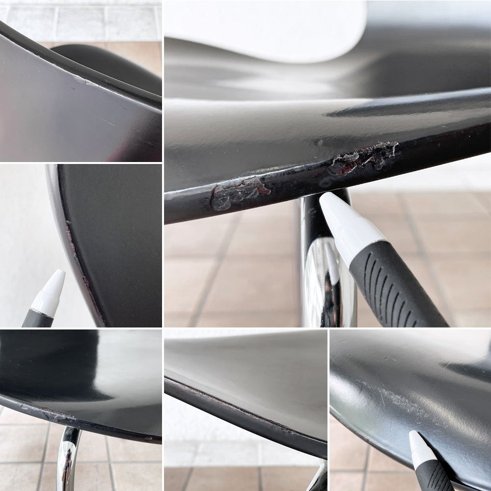 フリッツハンセン Fritz Hansen 3107 セブンチェア ラッカー ブラック スタッキング アルネ・ヤコブセン デンマーク 北欧家具 A ◇
