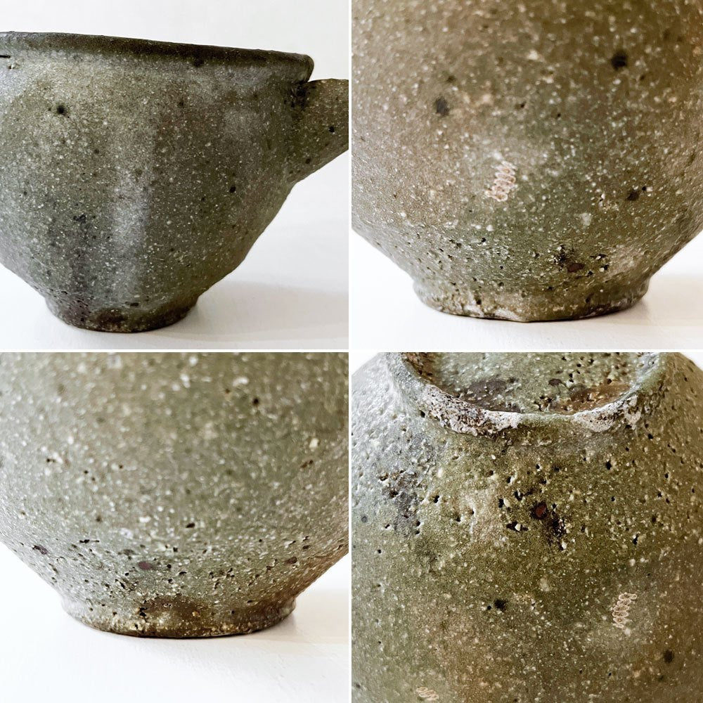 小野哲平 Teppei Ono 薪窯 櫛目片口 中 H7.5cm 現代作家 定価¥12,100- ◎