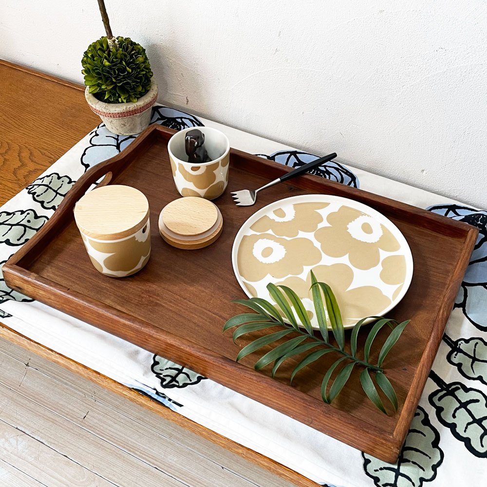 マリメッコ marimekko ウニッコ Unikko ラテマグ コーヒーカップ 200ml 木蓋付き マイヤ・イソラ フィンランド 北欧食器 B ★