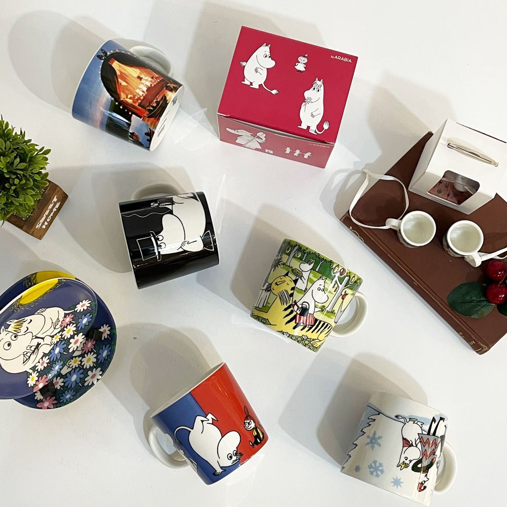 アラビア ARABIA ムーミンマグ MOOMIN ムーミンパパ ブラック 1999-2013年 フィンランド 北欧食器 ◎