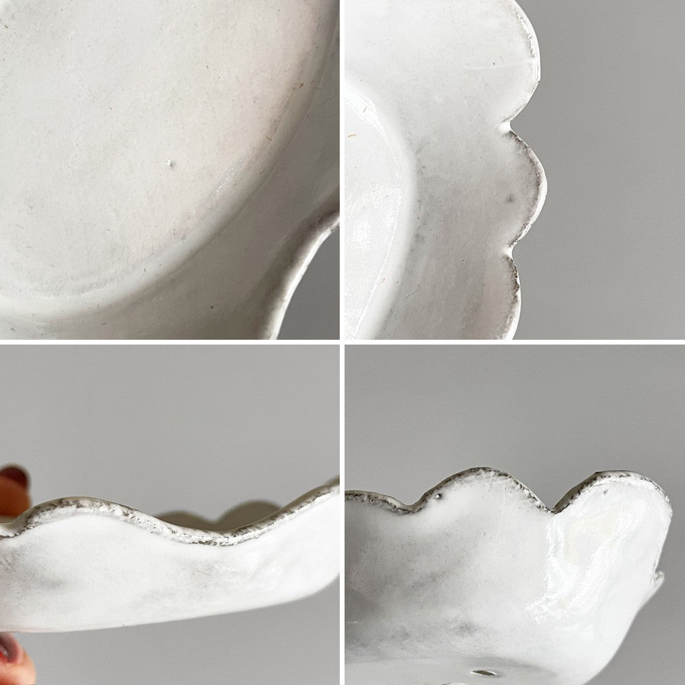 アスティエ・ド・ヴィラット Astier de Villatte コルベール Colbert テン ペタル Ten Petals スモールディッシュ W11cm 陶器 フランス ■