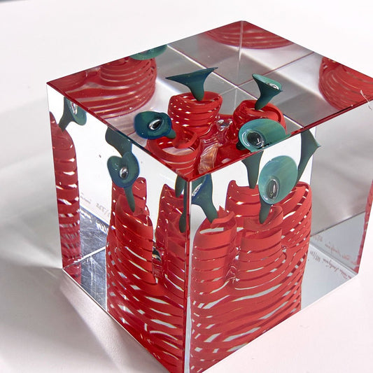 ヌータヤルヴィ Nuutajarvi イッタラ iittala アニュアルキューブ Annual Cube スペシャルキューブ Special Cube 1990年代 オイバ・トイッカ 255/500 北欧雑貨 ビンテージ 500個限定 ◎