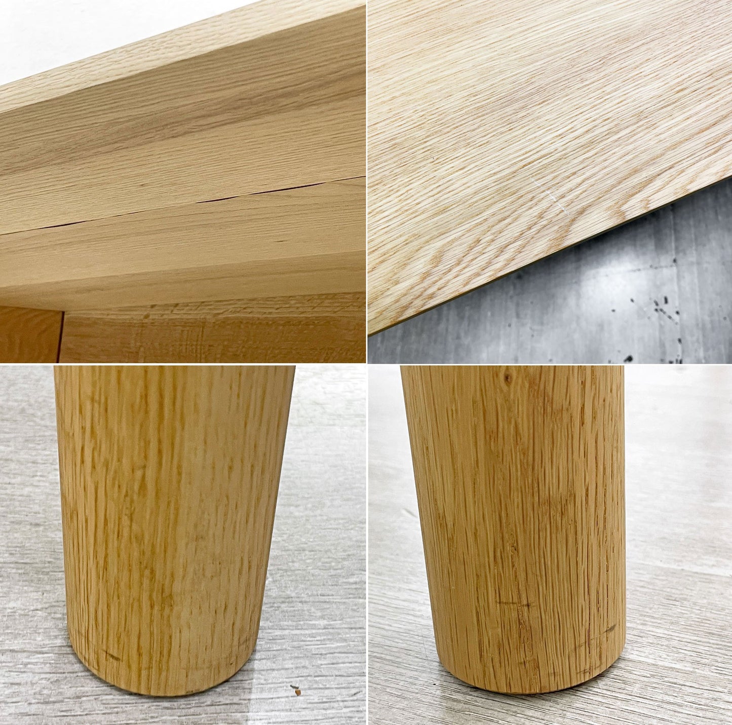 カリモクニュースタンダード Karimoku キャストール ダイニングテーブル CASTOR TABLE 150 国産ナラ材 ピュアオークカラー ナチュラル 定価\145,200- B ●