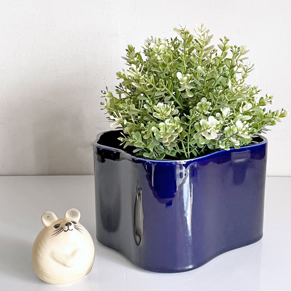 アルテック artek リーヒティエ Riihitie プラントポット S ブルー Bタイプ 屋内用 アイノ・アアルト H12cm 北欧 ■