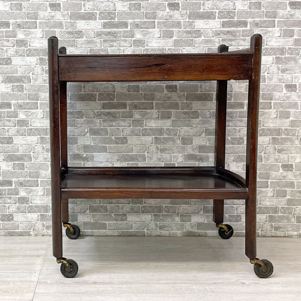 UKビンテージ Vintage オーク材 サービスワゴン トローリーワゴン