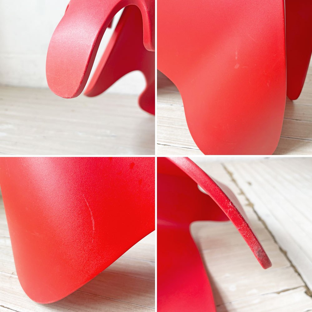 ヴィトラ Vitra イームズ エレファント Eames Elephant チェア スツール クラシックレッド ポリプロピレン 店舗什器 廃盤カラー ★
