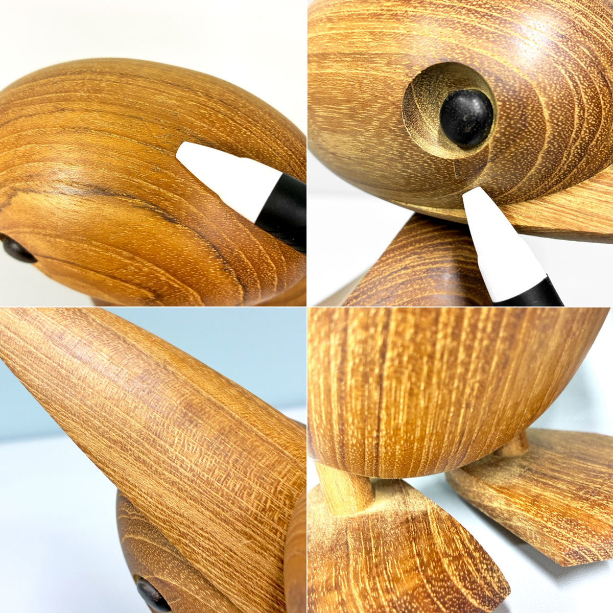 アーキテクトメイド Architectmade ダック Duck チーク無垢材 オブジェ H18cm ハンス・ボーリン Hans Bolling デンマーク 北欧雑貨 定価¥32,450- ◎