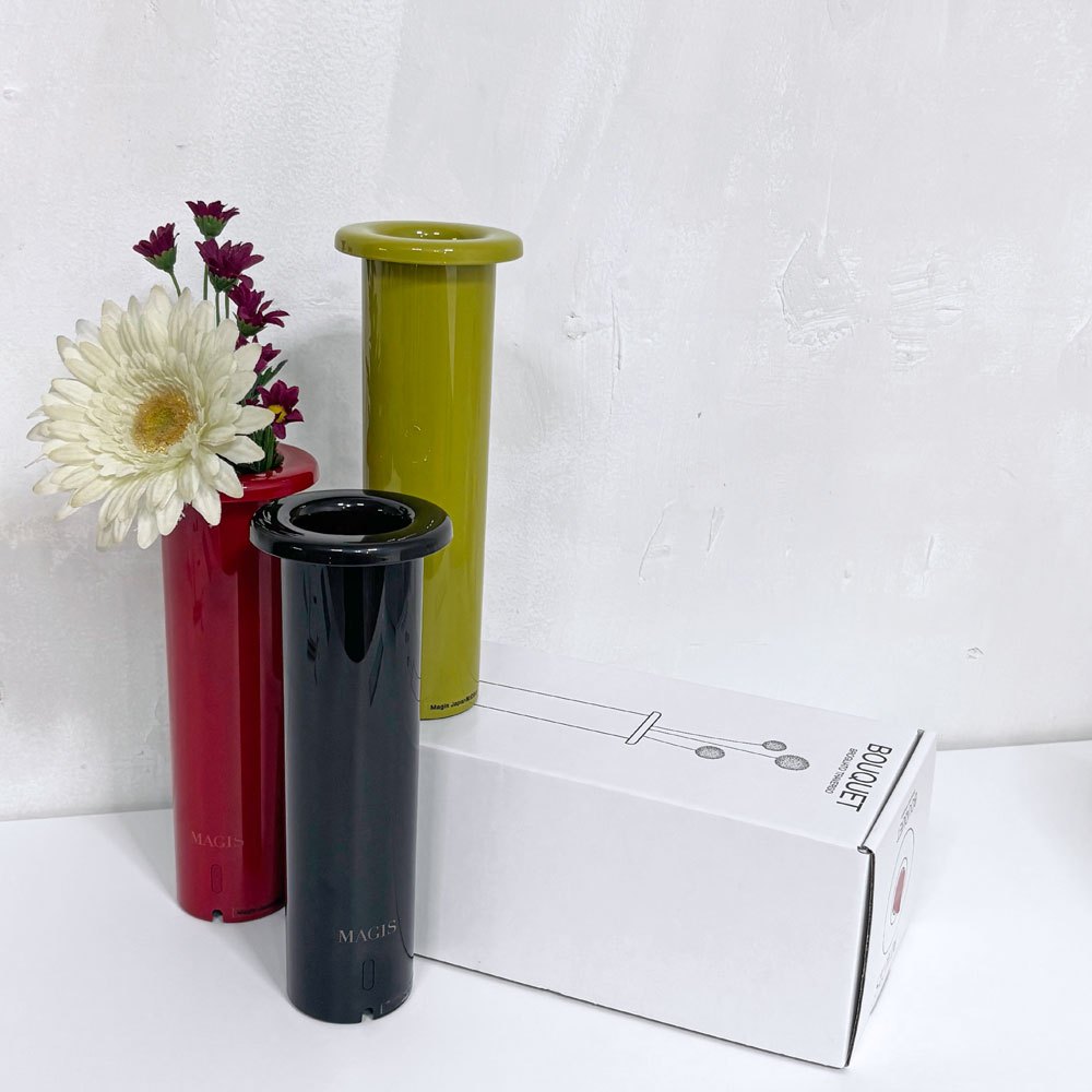 マジス MAGIS ブーケ Bouquet ポータブルランプ フラワーベース オリーブグリーン 内蔵型LED 調光可 箱付 ブロリアート・トラヴェルソ 定価¥39,600- 未使用品 ●